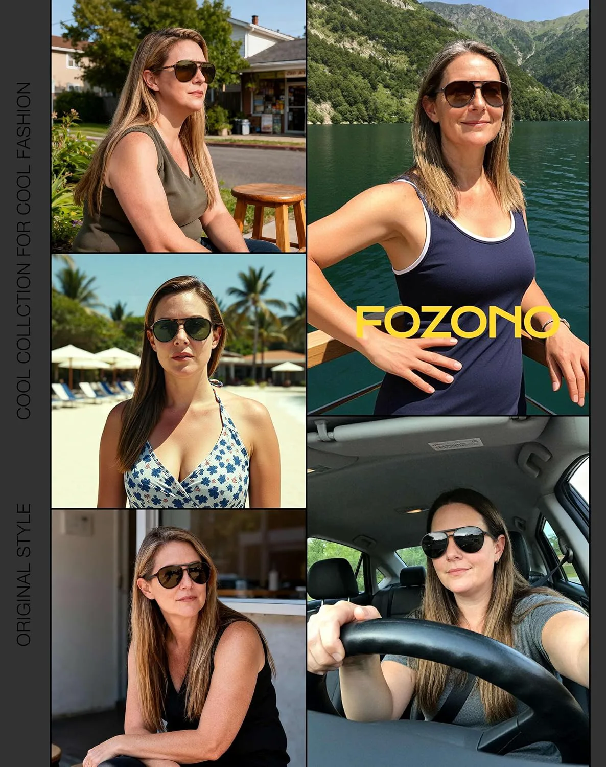 Ретро-солнцезащитные очки-авиаторы для женщин и мужчин, классические, модные, винтажные, с двойной перемычкой, защита от УФ-излучения Fozono, Black Frame/Yellow Lens
Ретро-солнцезащитные очки-авиаторы для женщин и мужчин, классические, модные, винтажные, с двойной перемычкой, защита от УФ-излучения Fozono, Black Frame/Yellow Lens