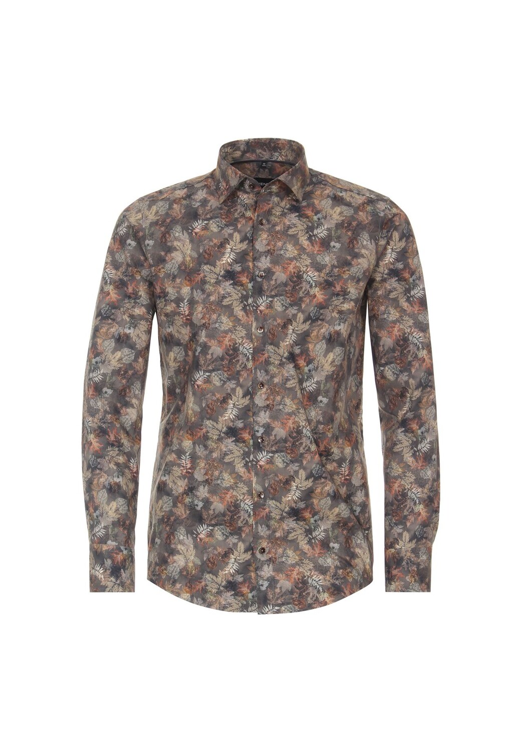 Мужская деловая рубашка с принтом современного кроя Venti, коричневый
Мужская деловая рубашка с принтом современного кроя Venti, коричневый