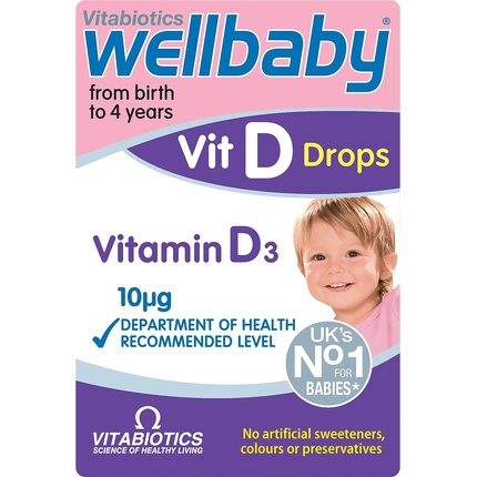 Vitabiotics Капли Витамина D 30 мл Wellbaby
Vitabiotics Капли Витамина D 30 мл Wellbaby