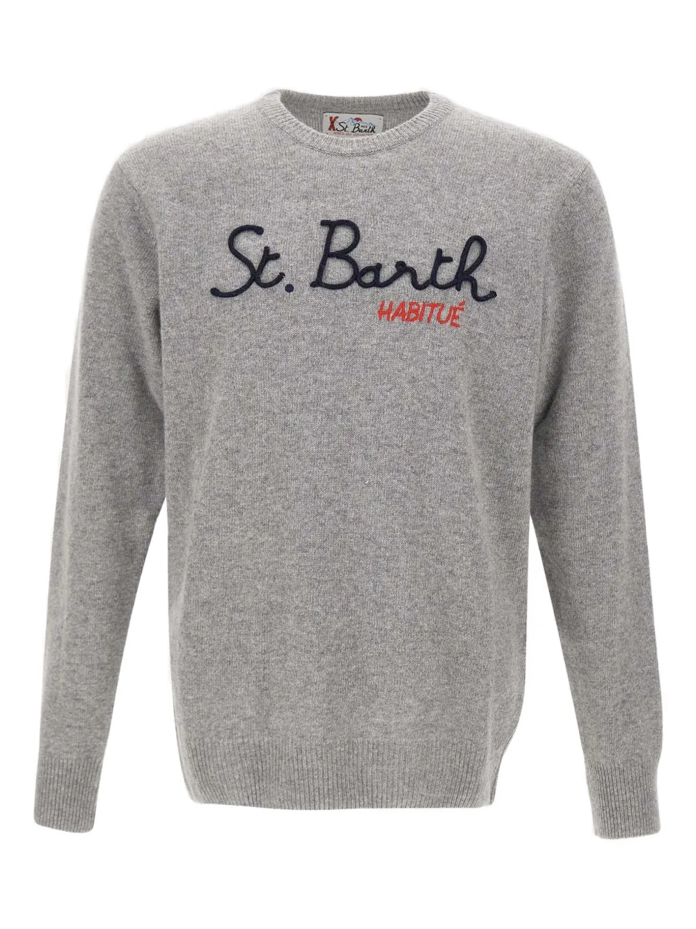 Свитер с вышивкой цапли и круглым вырезом Mc2 Saint Barth, серый
Свитер с вышивкой цапли и круглым вырезом Mc2 Saint Barth, серый