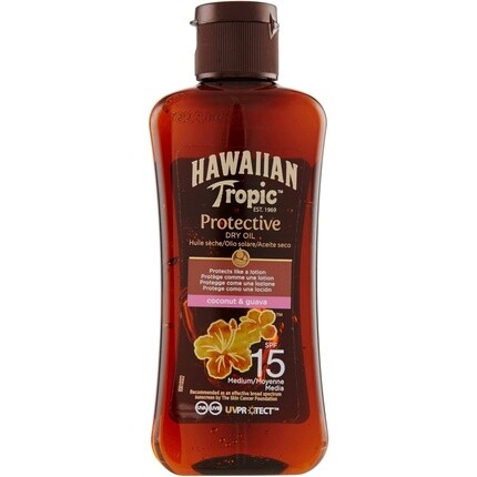 Мини-защитное сухое масло SPF 15 100мл, Hawaiian Tropic
Мини-защитное сухое масло SPF 15 100мл, Hawaiian Tropic