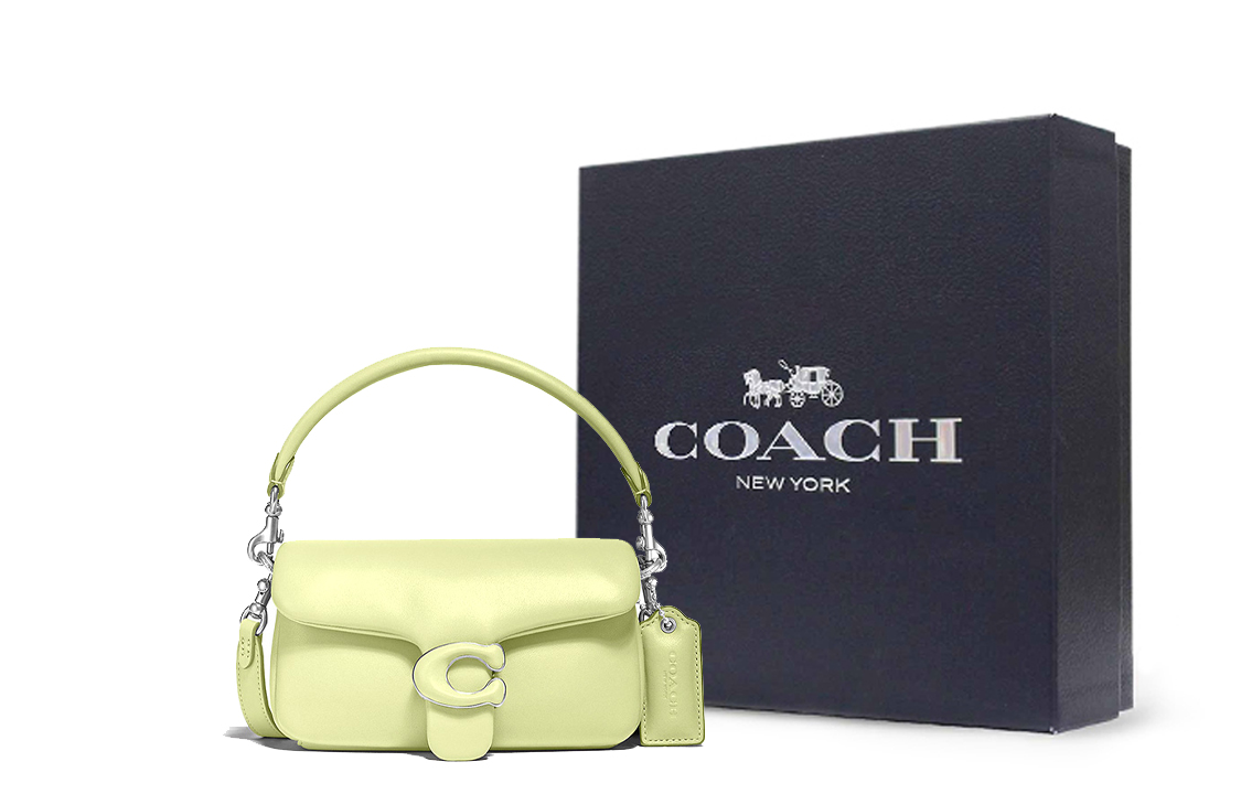 COACH Сумка через плечо из кожи наппа мини женская макарон зеленая
COACH Сумка через плечо из кожи наппа мини женская макарон зеленая
