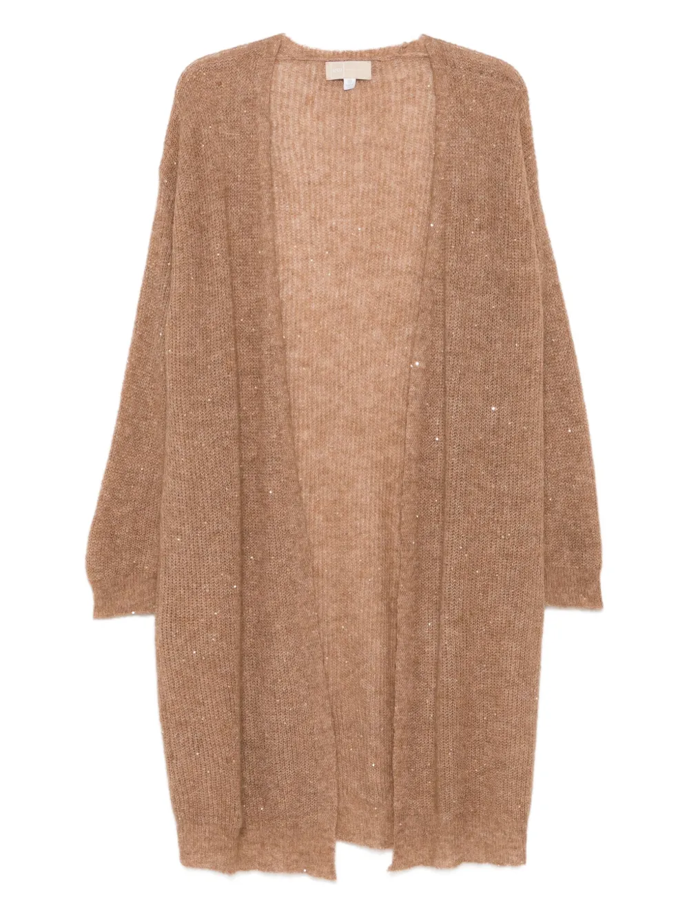 Длинный кардиган без застежки с украшениями 120% Lino, коричневый
Длинный кардиган без застежки с украшениями 120% Lino, коричневый