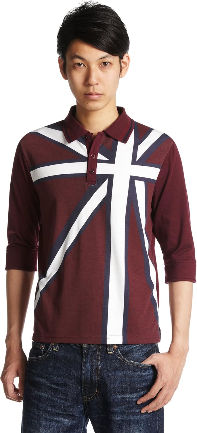 Розовая панк-рубашка с принтом британского флага, поло за 7 минут Pincponc
Розовая панк-рубашка с принтом британского флага, поло за 7 минут Pincponc