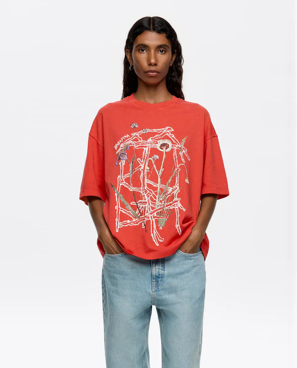 Женская футболка с коротким рукавом и принтом Bimba y Lola, красный
Женская футболка с коротким рукавом и принтом Bimba y Lola, красный