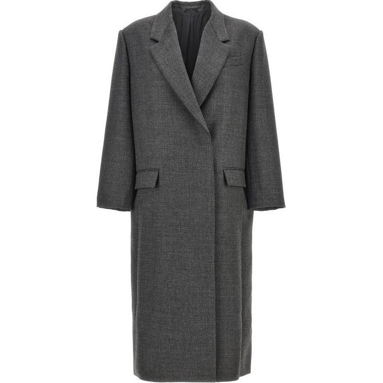 Длинный рукав, пальто оверсайз Brunello Cucinelli, серый
Длинный рукав, пальто оверсайз Brunello Cucinelli, серый