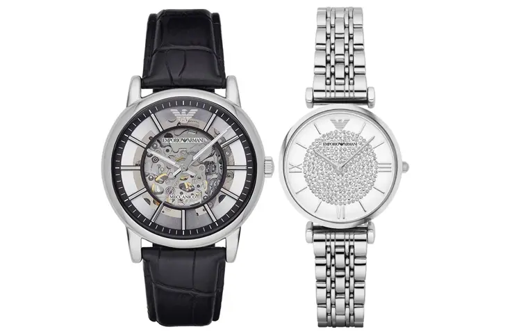 Наручные часы с автоматическим механизмом Кожаный ремешок Нержавеющая сталь 43 мм Серебристый циферблат Унисекс EMPORIO ARMANI
Наручные часы с автоматическим механизмом Кожаный ремешок Нержавеющая сталь 43 мм Серебристый циферблат Унисекс EMPORIO ARMANI