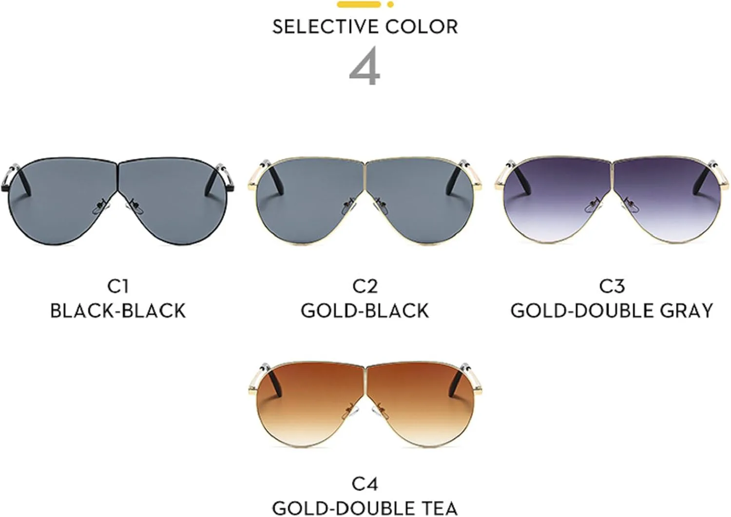 Ретро-солнцезащитные очки-пилот для женщин и мужчин, модные женские роскошные солнцезащитные очки большого размера, черные, с защитой от УФ-излучения UV400 mincl, C1
Ретро-солнцезащитные очки-пилот для женщин и мужчин, модные женские роскошные солнцезащитные очки большого размера, черные, с защитой от УФ-излучения UV400 mincl, C1