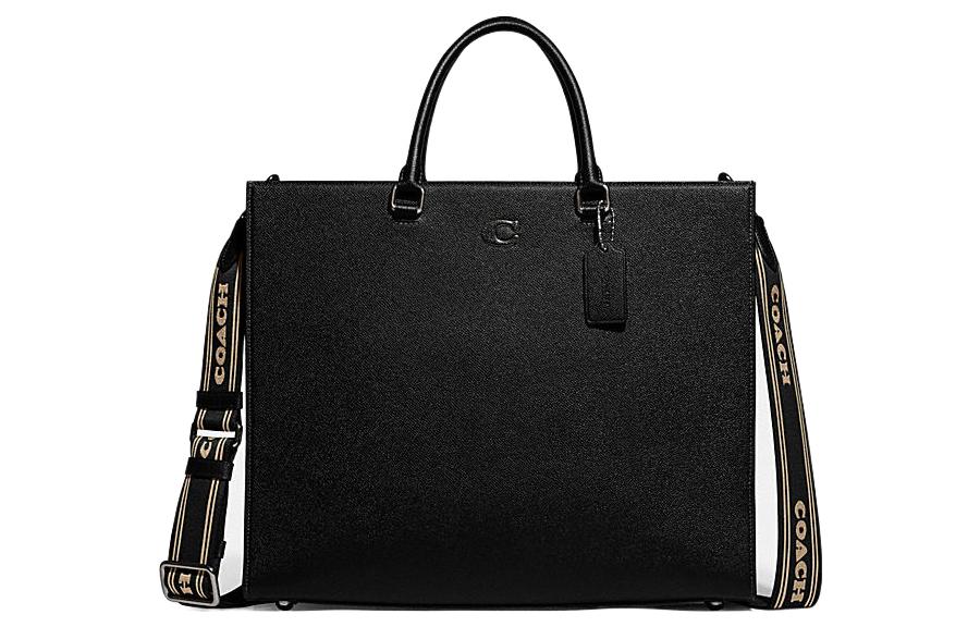 Сумка-шоппер Coach из кожи с текстурой, через плечо, большая женская черная
Сумка-шоппер Coach из кожи с текстурой, через плечо, большая женская черная