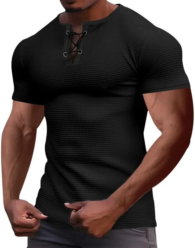 Мужская футболка slim fit с коротким рукавом для спорта и тренировок
Мужская футболка slim fit с коротким рукавом для спорта и тренировок