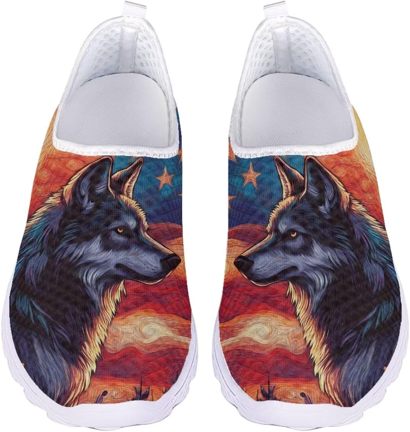 Мужские модные кроссовки с принтом волка, дышащие, без шнурков, для бега, легкие, с противоскользящей подошвой, для тренировок в спортзале, размер 5-11.5, белая подошва Ocxbuir
Мужские модные кроссовки с принтом волка, дышащие, без шнурков, для бега, легкие, с противоскользящей подошвой, для тренировок в спортзале, размер 5-11.5, белая подошва Ocxbuir