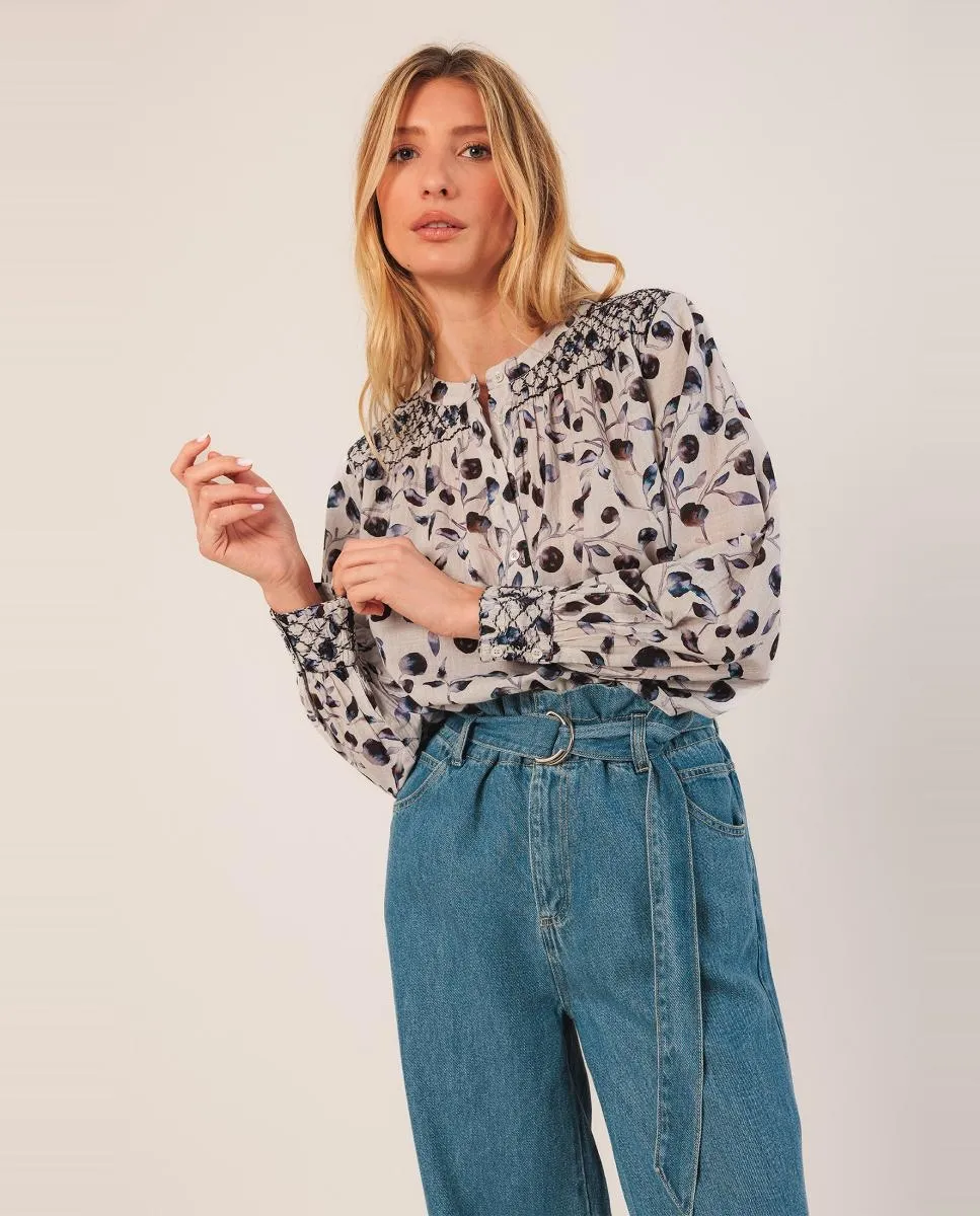 Блузка с длинными рукавами и круглым вырезом Indi & Cold, темно-синий
Блузка с длинными рукавами и круглым вырезом Indi & Cold, темно-синий