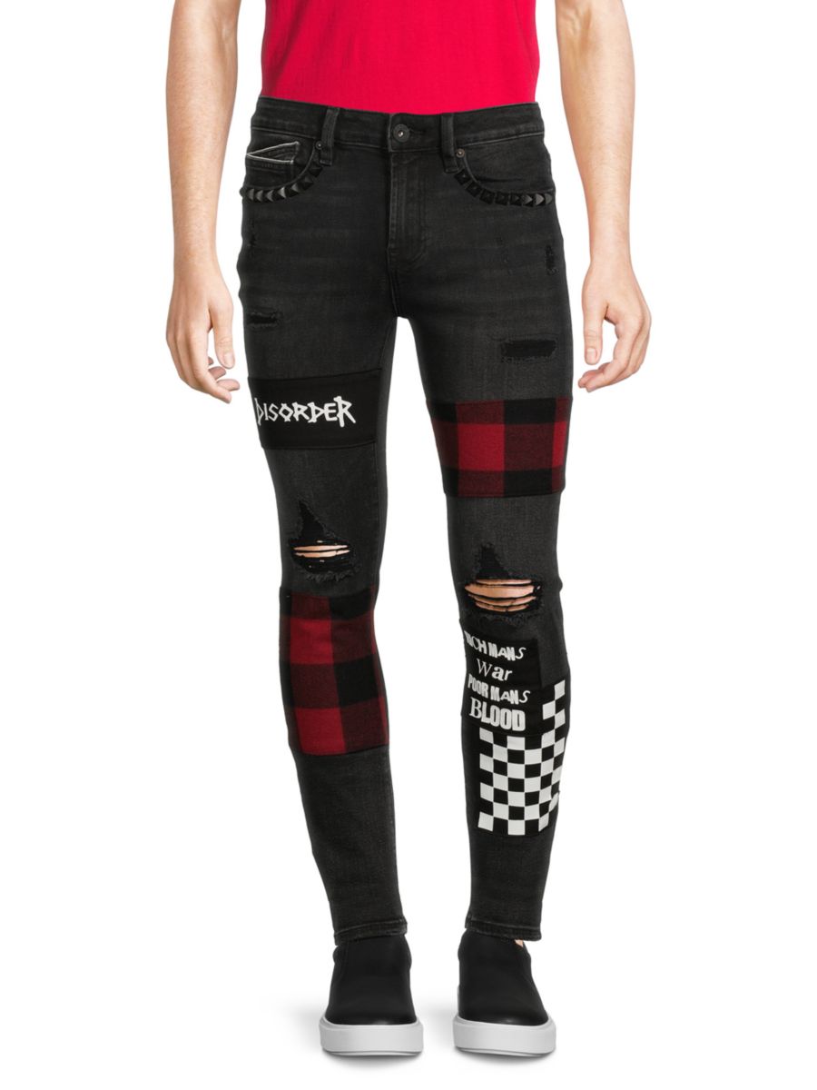 Джинсы суперскинни в стиле панк-рваные Cult Of Individuality, черный
Джинсы суперскинни в стиле панк-рваные Cult Of Individuality, черный