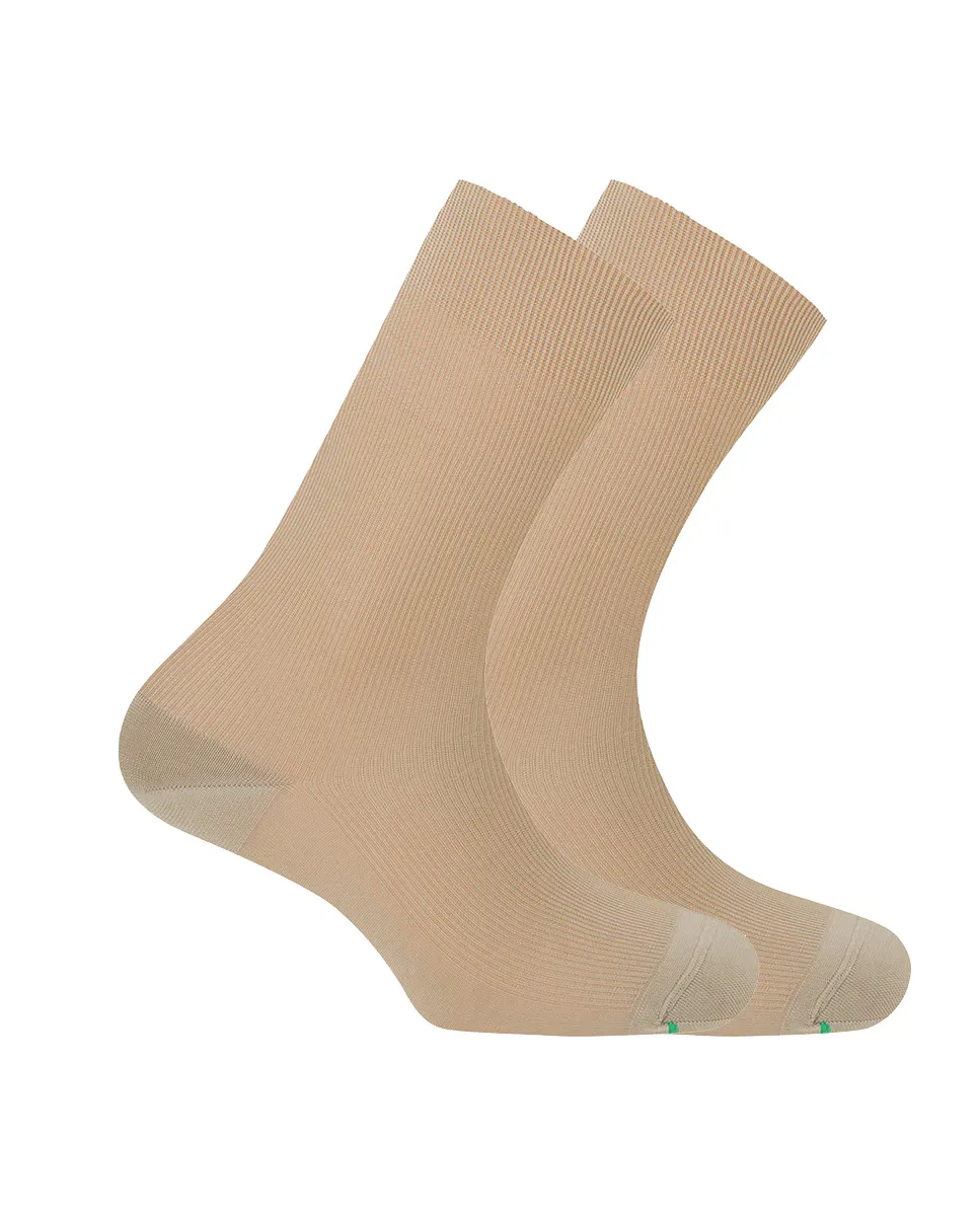 Набор из 2 пар мужских полиамидных носков-дезодорантов бежевого цвета Punto Blanco 
Набор из 2 пар мужских полиамидных носков-дезодорантов бежевого цвета Punto Blanco