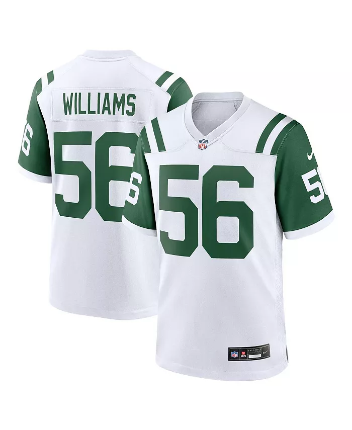 Мужская альтернативная игровая футболка Quincy Williams белого цвета New York Jets Nike
Мужская альтернативная игровая футболка Quincy Williams белого цвета New York Jets Nike