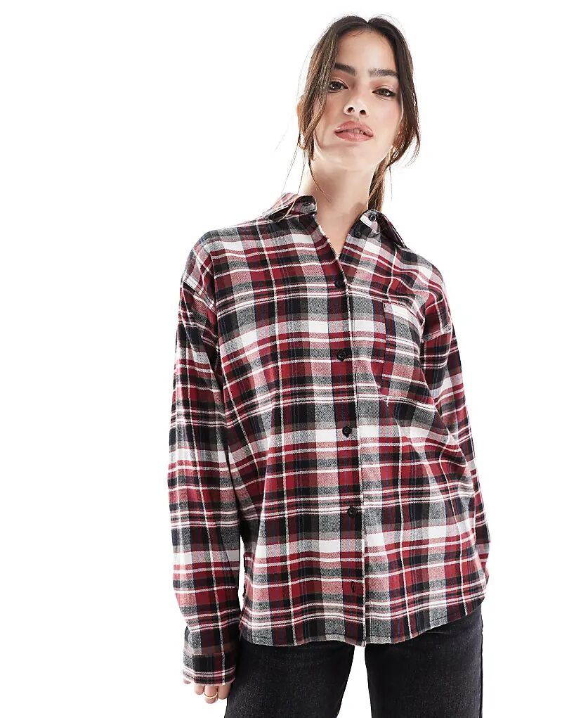 Рубашка в бордовую клетку Threadbare
Рубашка в бордовую клетку Threadbare