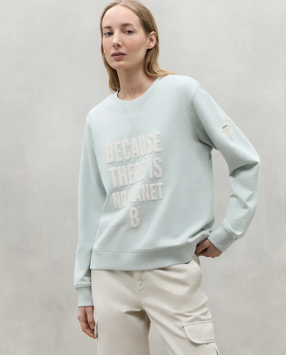 Женская толстовка с принтом на груди и круглым вырезом Ecoalf, светло-голубой
Женская толстовка с принтом на груди и круглым вырезом Ecoalf, светло-голубой