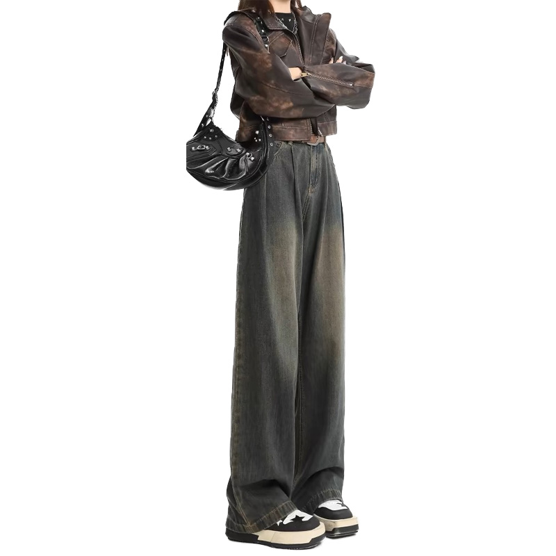 Джинсы женские HELEH на осень-зиму, бетонно-серые с флисовой подкладкой
Джинсы женские HELEH на осень-зиму, бетонно-серые с флисовой подкладкой