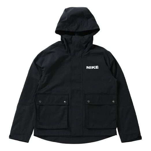 Куртка sportswear city made multiple pockets logo sports woven hooded jacket black Nike, черный 
Куртка sportswear city made multiple pockets logo sports woven hooded jacket black Nike, черный