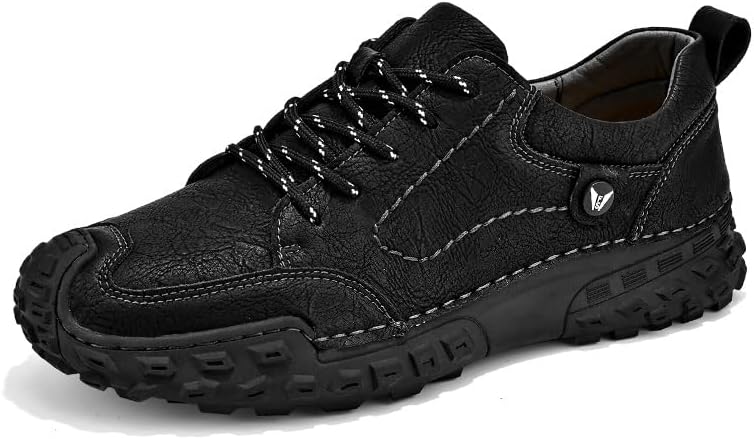 Мужские кожаные прогулочные туфли для улицы, дышащие повседневные кроссовки, легкие нескользящие шнурованные туфли для вождения Asifn, черный
Мужские кожаные прогулочные туфли для улицы, дышащие повседневные кроссовки, легкие нескользящие шнурованные туфли для вождения Asifn, черный