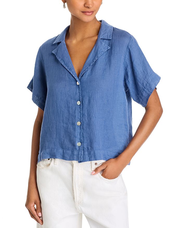Льняная рубашка с коротким рукавом свободного кроя Bella Dahl, синий
Льняная рубашка с коротким рукавом свободного кроя Bella Dahl, синий