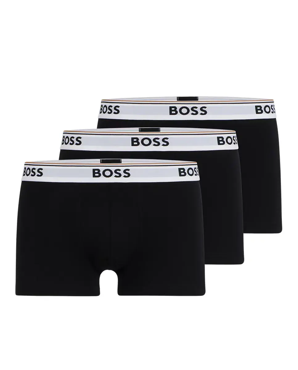 Комплект из трех трусов из эластичного хлопка с поясом с логотипом Boss, черный
Комплект из трех трусов из эластичного хлопка с поясом с логотипом Boss, черный