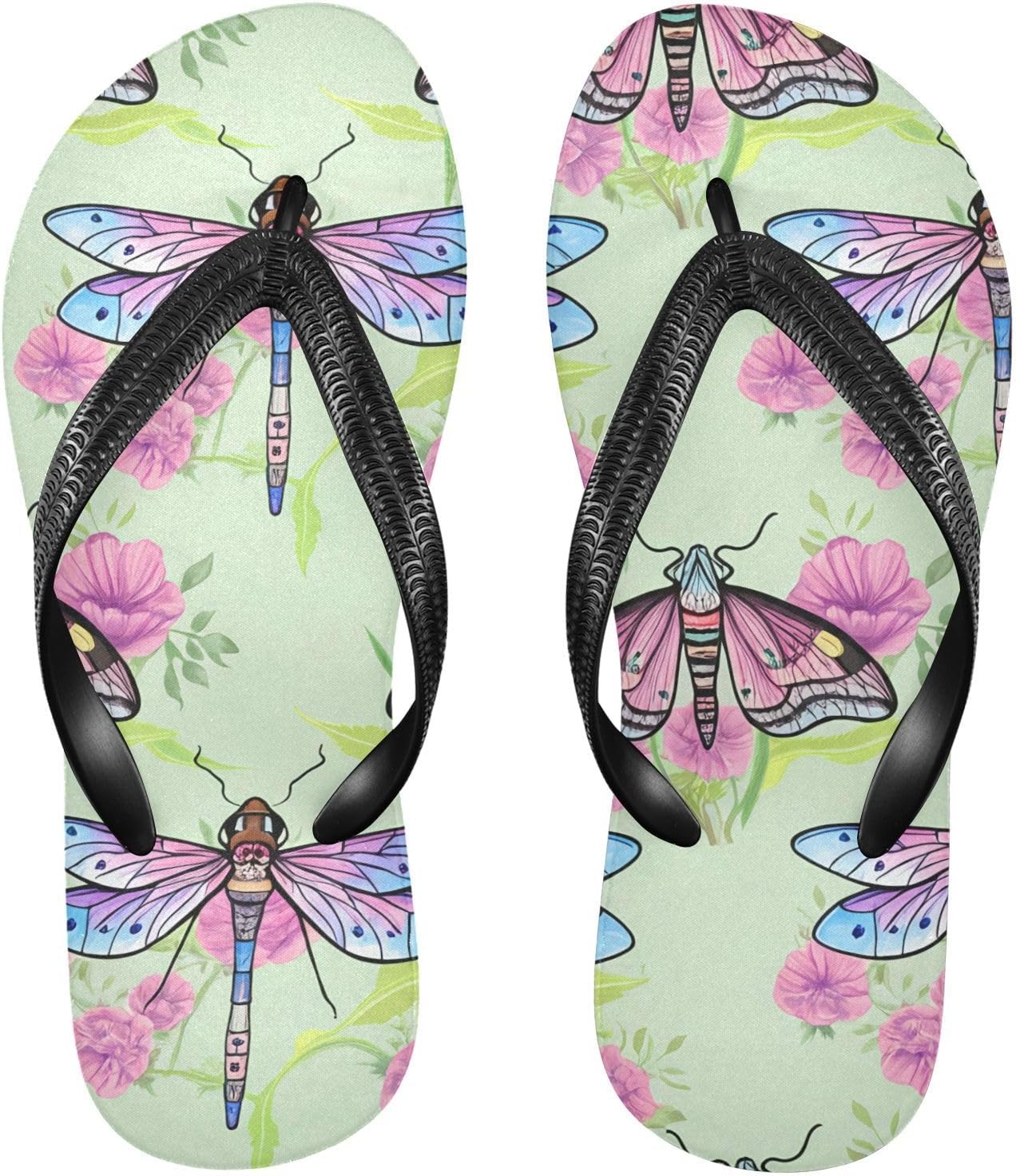 Женские и мужские пляжные шлепанцы с бабочками и стрекозами, зеленые с цветочным принтом, резиновые, нескользящие, летние тапочки для душа Sinestour
Женские и мужские пляжные шлепанцы с бабочками и стрекозами, зеленые с цветочным принтом, резиновые, нескользящие, летние тапочки для душа Sinestour