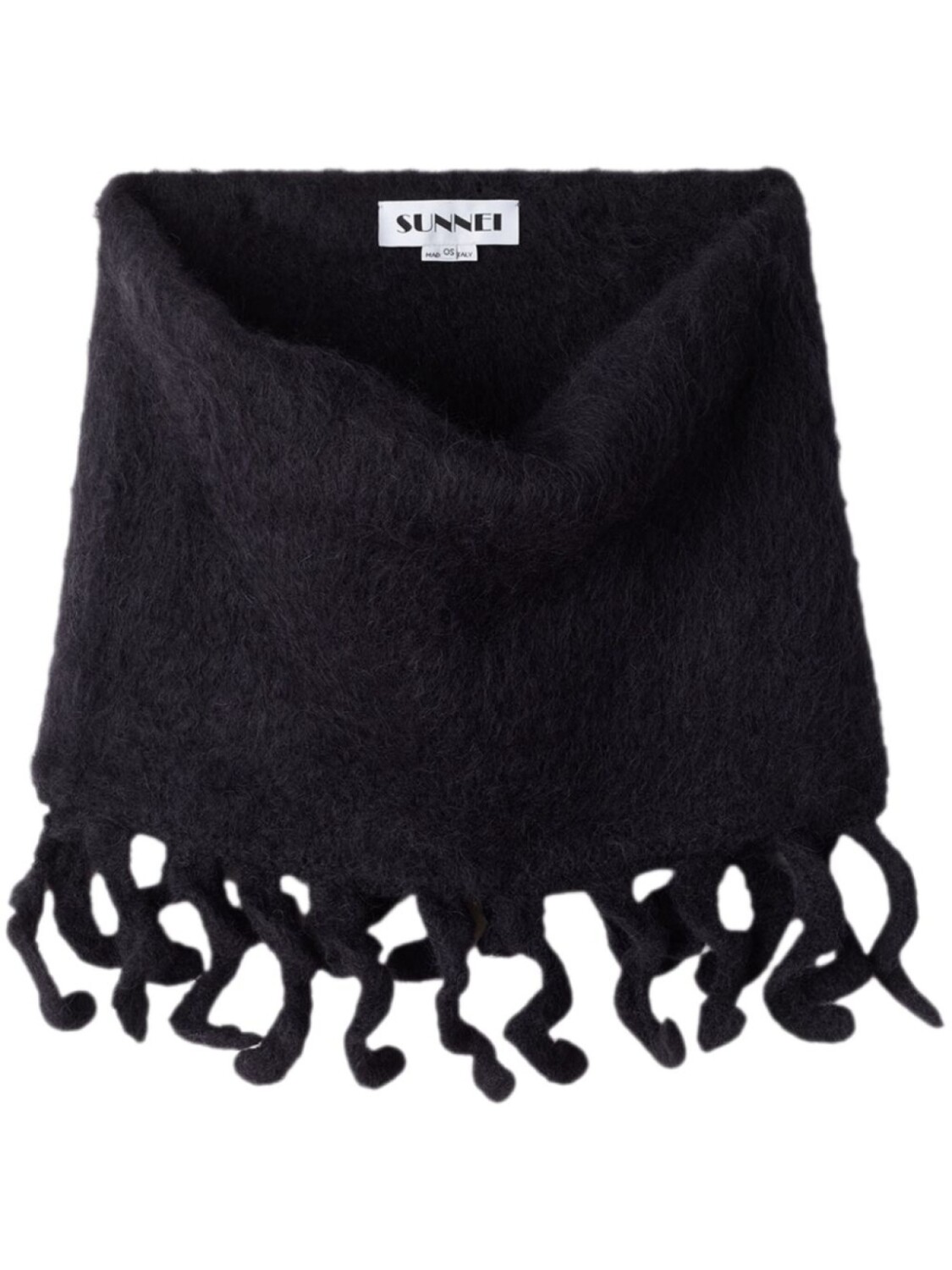 Шарф с бахромой Sunnei, черный
Шарф с бахромой Sunnei, черный