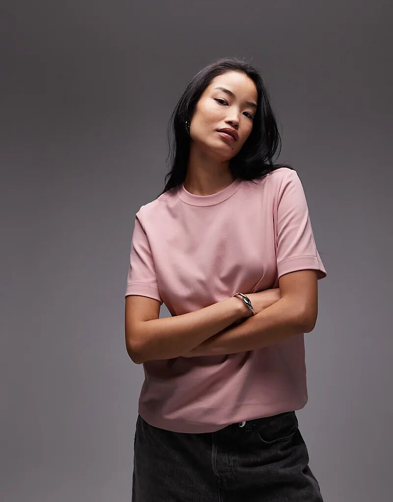 Футболка свободного кроя ARKET из тяжелого джерси светло-розового цвета
Футболка свободного кроя ARKET из тяжелого джерси светло-розового цвета