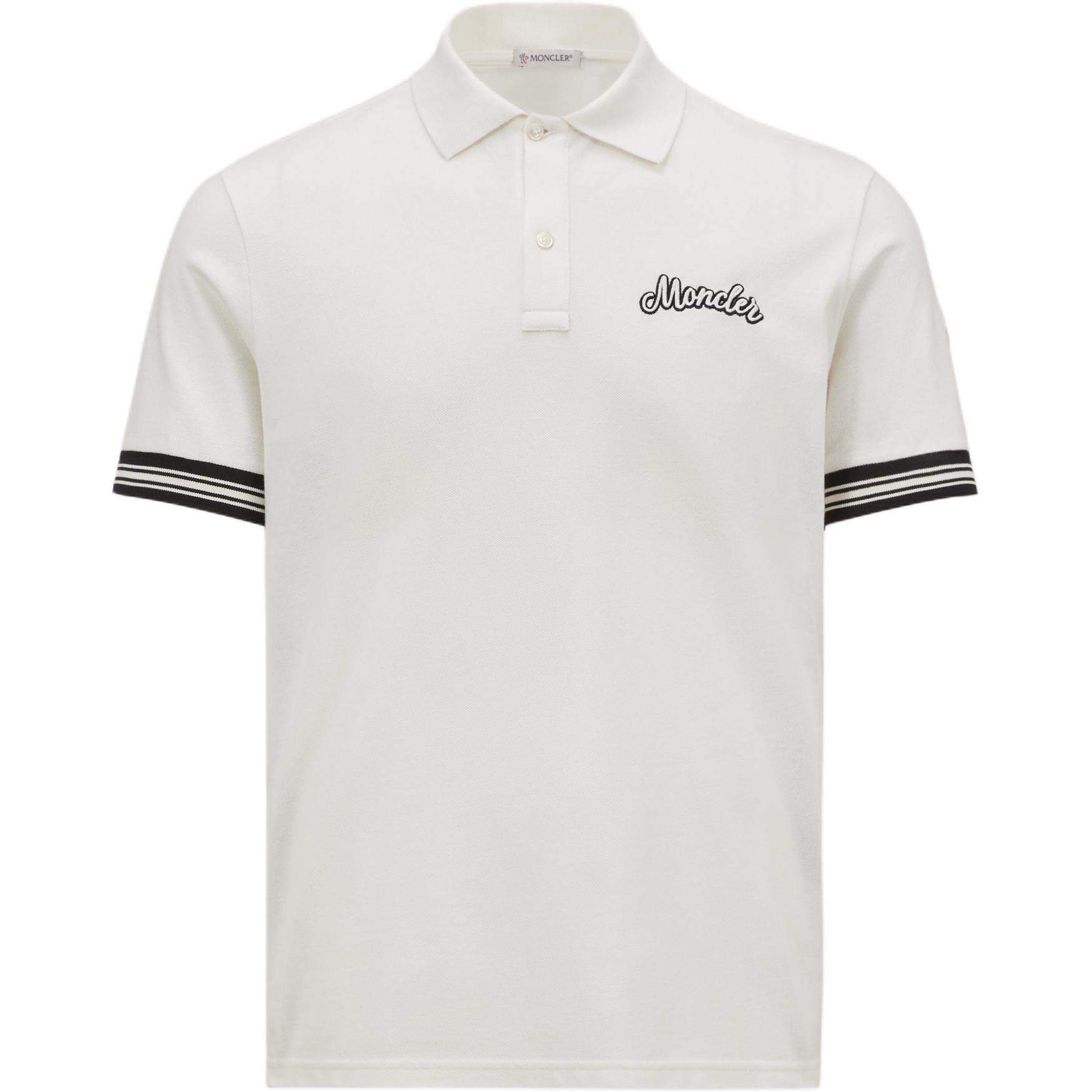 Поло с коротким рукавом и вышитым логотипом Moncler, белый
Поло с коротким рукавом и вышитым логотипом Moncler, белый
