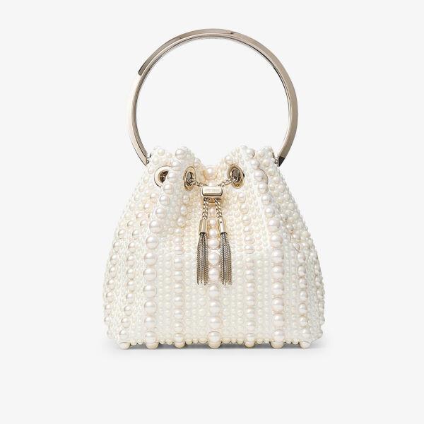 Сумка Bon bon из атласа с верхней ручкой, украшенная жемчугом Jimmy Choo, белый
Сумка Bon bon из атласа с верхней ручкой, украшенная жемчугом Jimmy Choo, белый