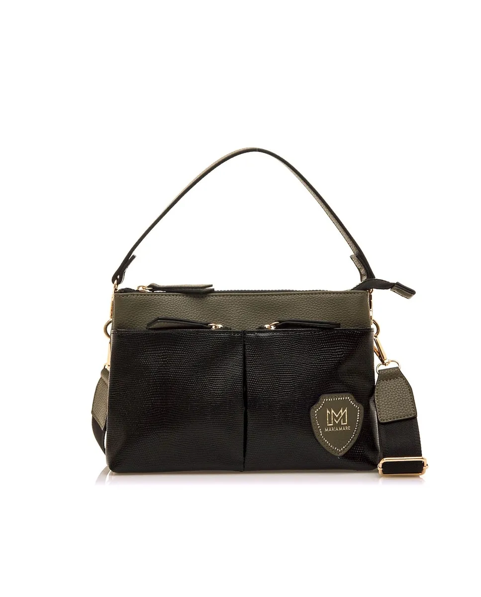 Женская сумка через плечо с карманом и двойной ручкой Mariamare, зеленый
Женская сумка через плечо с карманом и двойной ручкой Mariamare, зеленый