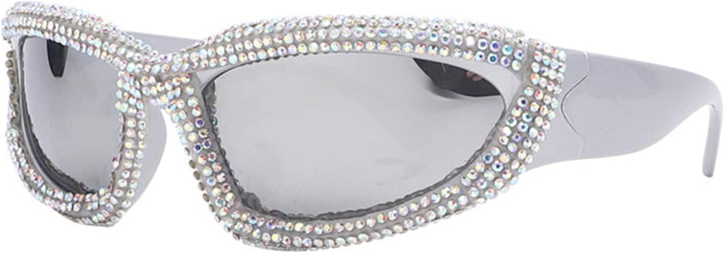 Willochra — большие солнцезащитные очки с обтекаемой формой, в стиле Y2K, со стразами, спортивные женские солнцезащитные очки с бриллиантами, футуристические хрустальные очки, Silver Lens
Willochra — большие солнцезащитные очки с обтекаемой формой, в стиле Y2K, со стразами, спортивные женские солнцезащитные очки с бриллиантами, футуристические хрустальные очки, Silver Lens