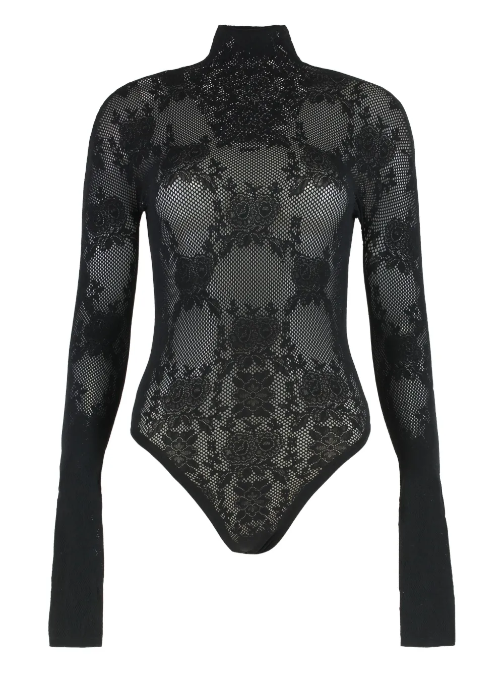 Боди с цветочным кружевом и воротником-гольф Les Filles D'Eva, черный
Боди с цветочным кружевом и воротником-гольф Les Filles D'Eva, черный