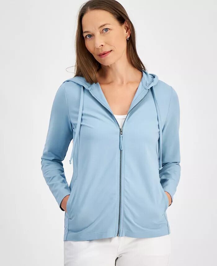 Маленькая толстовка с длинными рукавами и застежкой-молнией Style & Co, синий
Маленькая толстовка с длинными рукавами и застежкой-молнией Style & Co, синий