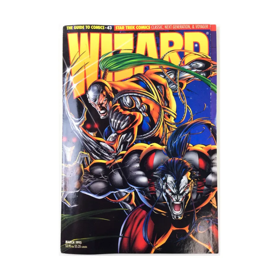 Журнал #43 "The Guide to Comics, Star Trek Comics, No Slowing Down", Wizard Magazine
Журнал #43 "The Guide to Comics, Star Trek Comics, No Slowing Down", Wizard Magazine