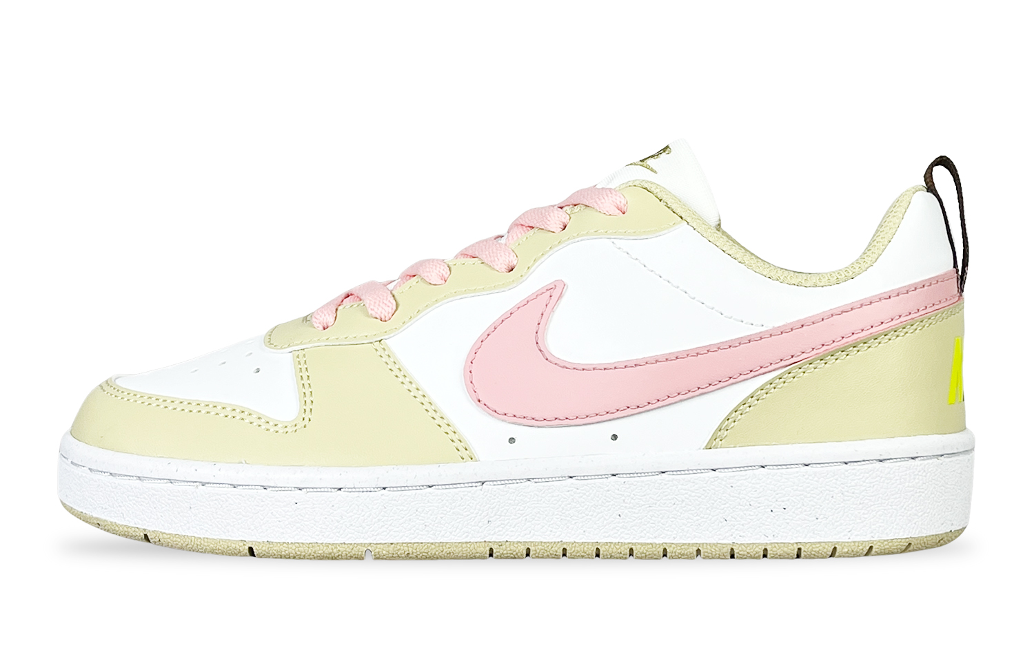 Детские кроссовки для скейтбординга Court Borough COURT BORO с нескользящей подошвой и износостойкими подошвами для подростков Nike, желтый/розовый 
Детские кроссовки для скейтбординга Court Borough COURT BORO с нескользящей подошвой и износостойкими подошвами для подростков Nike, желтый/розовый