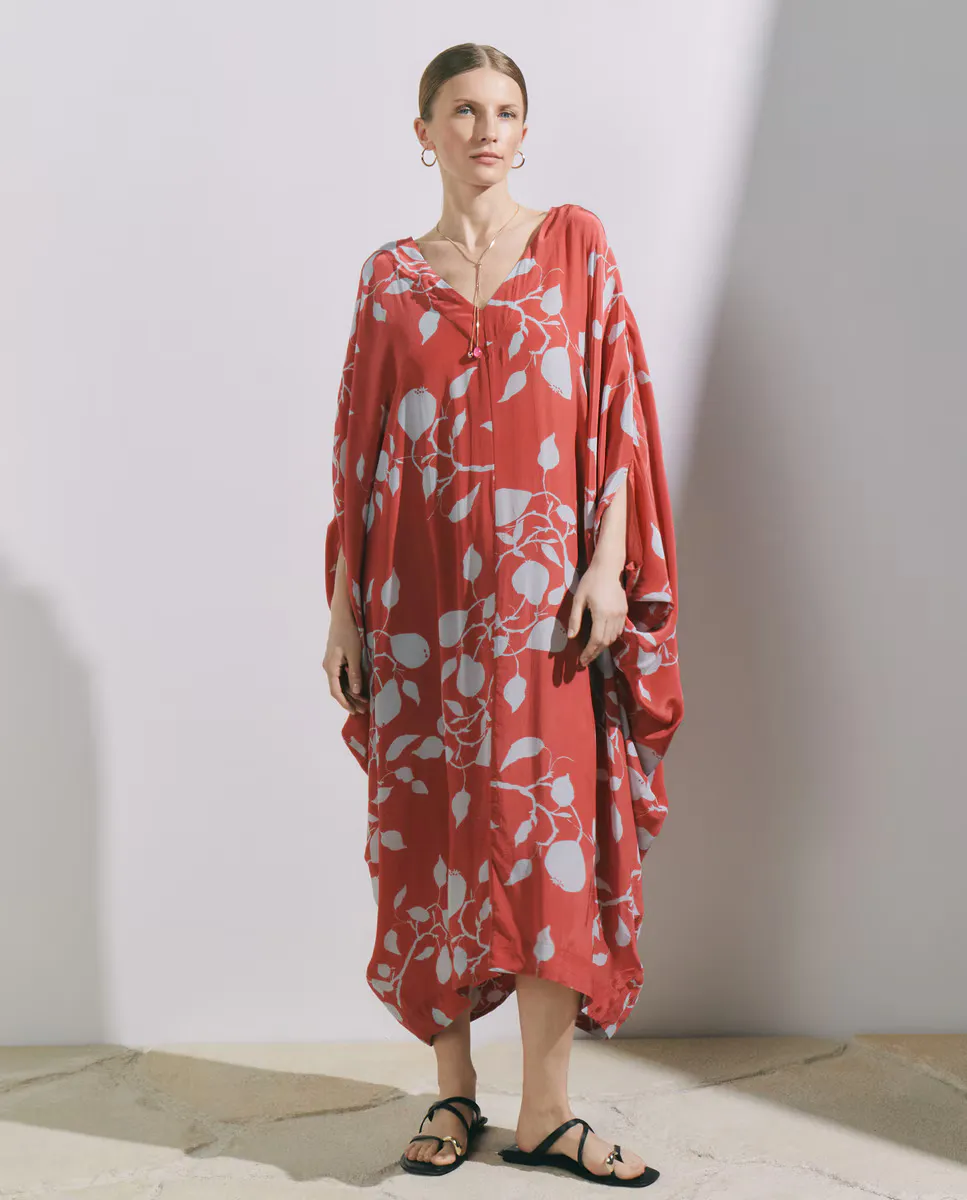 Кафтан с двухцветным принтом Stella Rittwagen, коралловый
Кафтан с двухцветным принтом Stella Rittwagen, коралловый