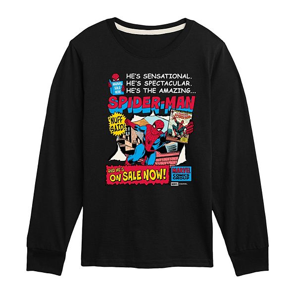 Футболка Marvel Spider-Man retro comic book cover для мальчиков 8-20 Licensed Character, Black
Футболка Marvel Spider-Man retro comic book cover для мальчиков 8-20 Licensed Character, Black