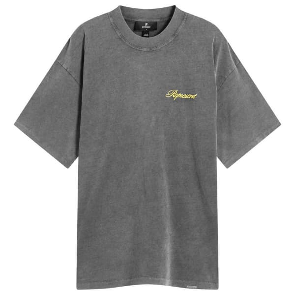 Футболка с логотипом Script Represent, серый 
Футболка с логотипом Script Represent, серый
