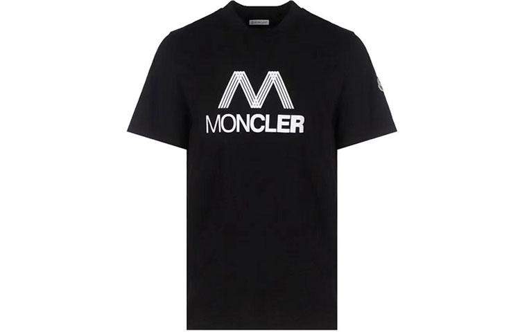Черная футболка Moncler с логотипом в триколор
Черная футболка Moncler с логотипом в триколор