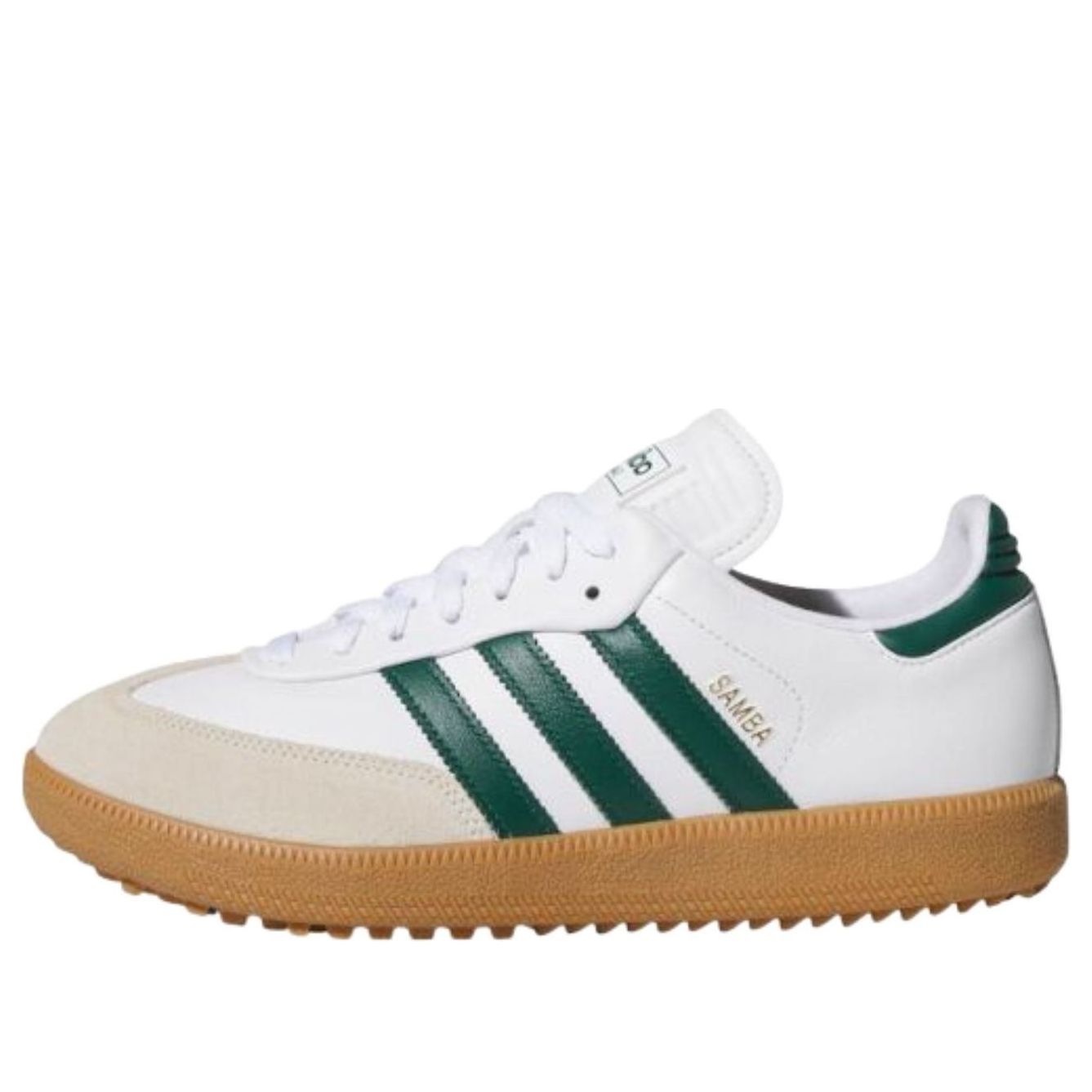Кроссовки для гольфа Adidas Samba Spikeless Golf 'Cloud White Collegiate Green Gum'
Кроссовки для гольфа Adidas Samba Spikeless Golf 'Cloud White Collegiate Green Gum'