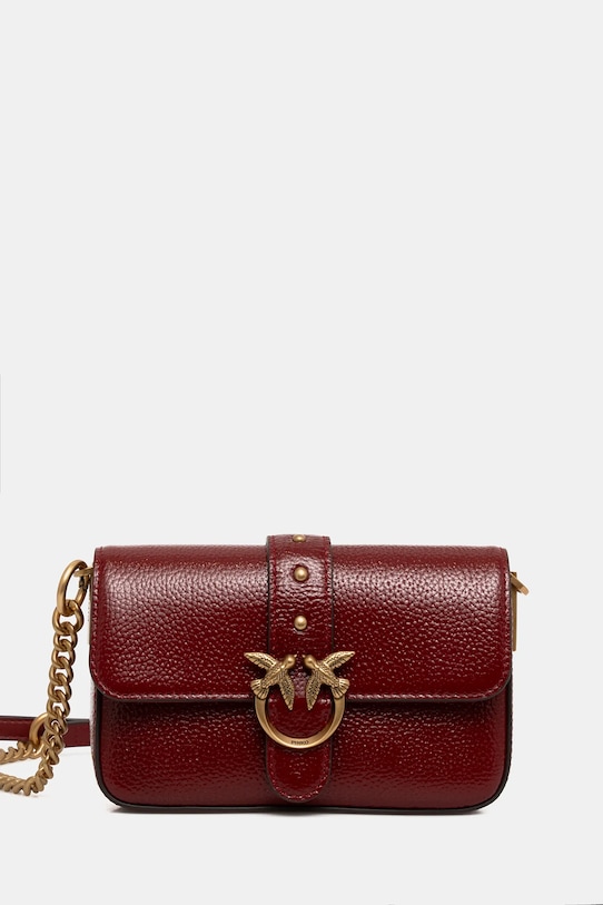 Кожаная сумка Pinko, бордовый
Кожаная сумка Pinko, бордовый