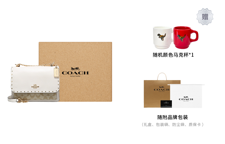 COACH Кожаная сумка через плечо с покрытием из прозрачного полотна
COACH Кожаная сумка через плечо с покрытием из прозрачного полотна