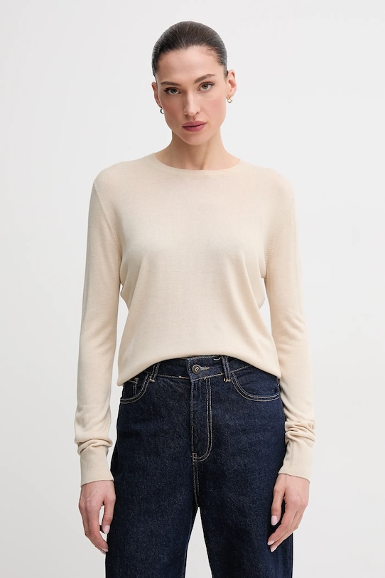 Свитер с добавлением шелка United Colors Of Benetton, бежевый
Свитер с добавлением шелка United Colors Of Benetton, бежевый