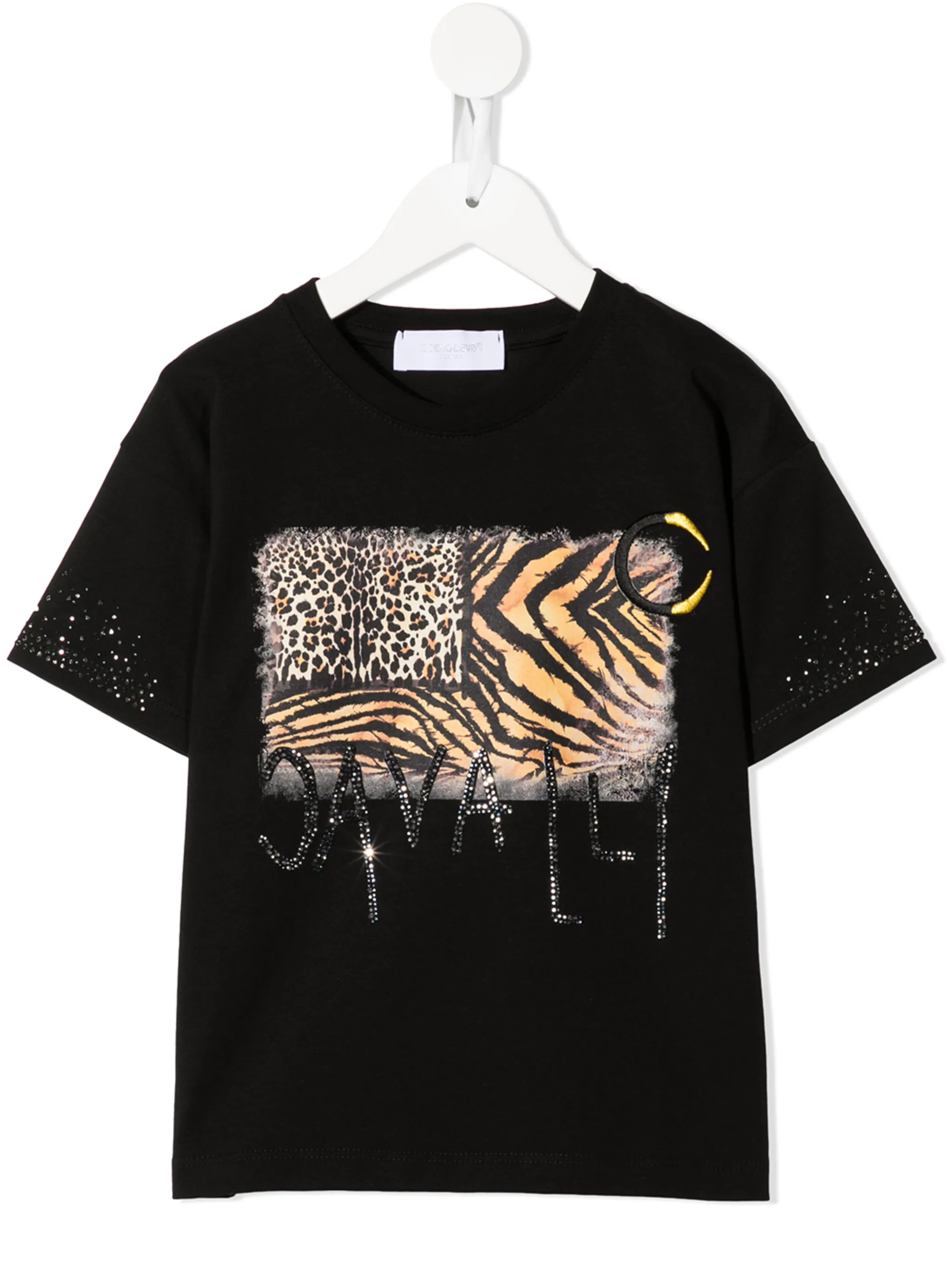 Футболка с принтом и логотипом Roberto Cavalli Junior, черный
Футболка с принтом и логотипом Roberto Cavalli Junior, черный