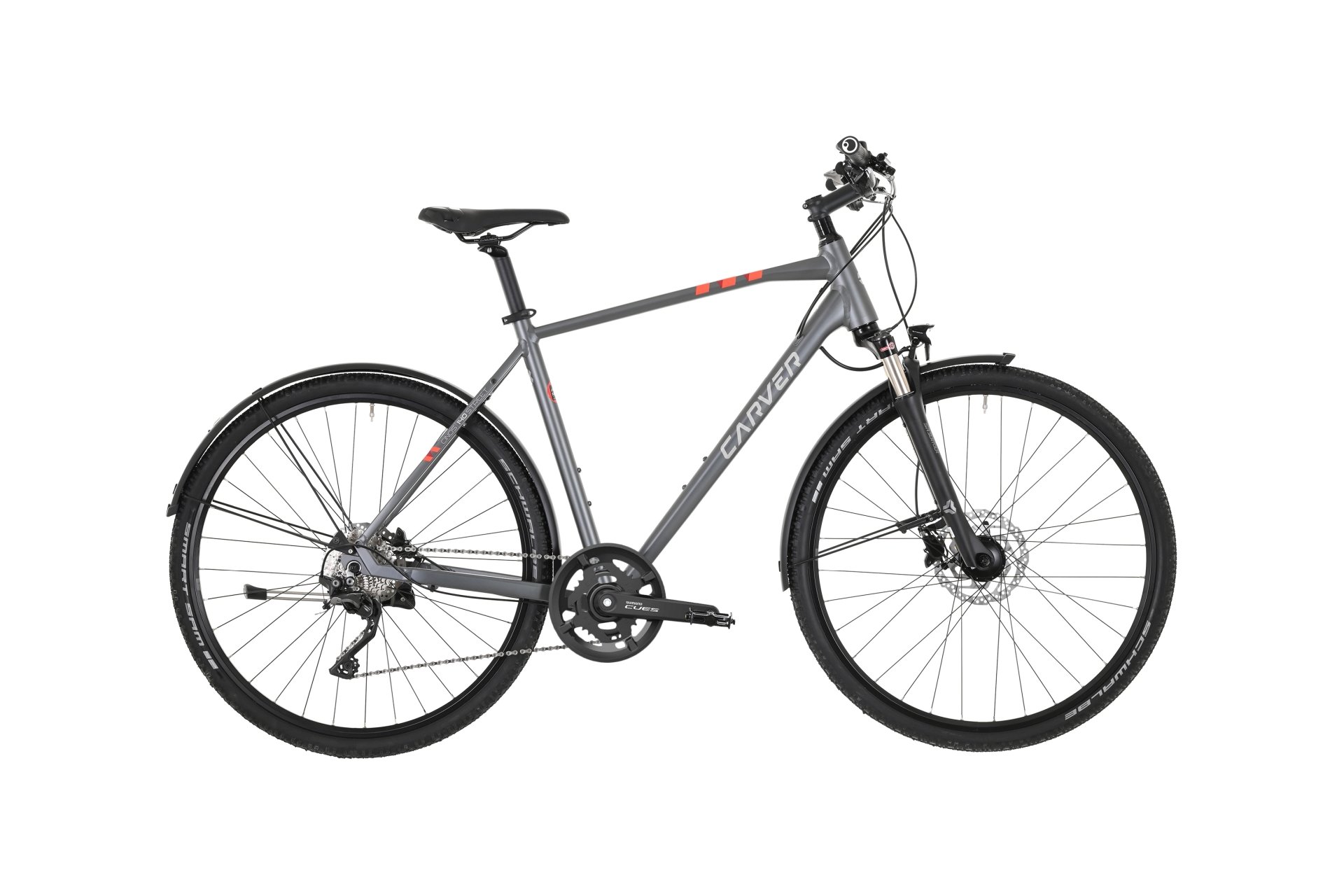 Кроссовый велосипед Carver Cinos Street 140 20s - 28 дюймов - Diamant - 2025, цвет Grau|anthracite silver neonred
Кроссовый велосипед Carver Cinos Street 140 20s - 28 дюймов - Diamant - 2025, цвет Grau|anthracite silver neonred