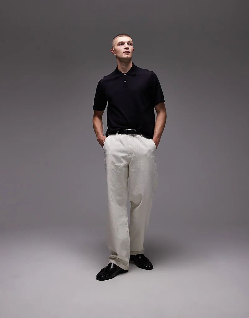 Свободные брюки ARKET из парусины белого цвета
Свободные брюки ARKET из парусины белого цвета