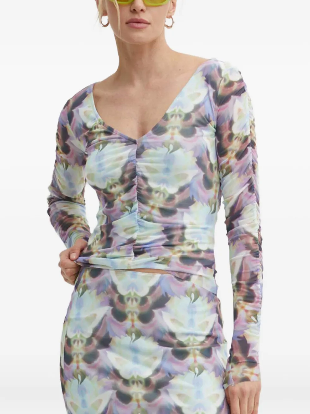 Топ с длинными рукавами и сборкой Résumé, синий
Топ с длинными рукавами и сборкой Résumé, синий