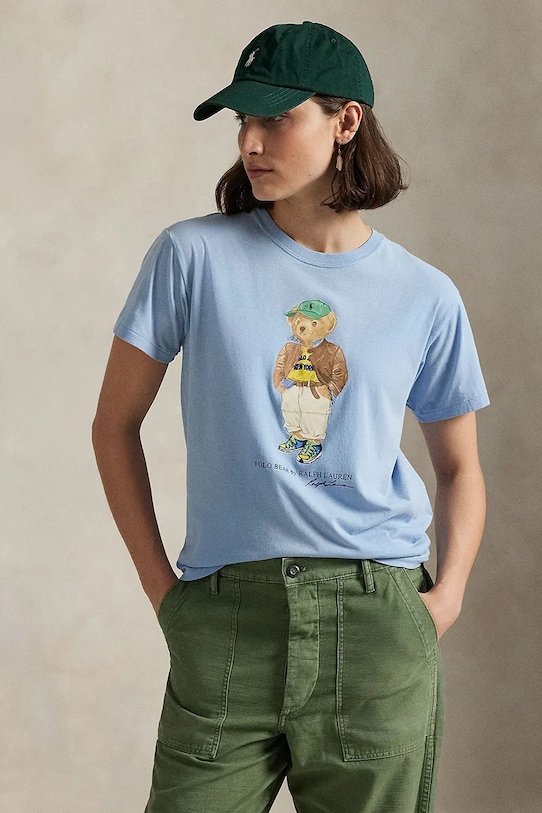 Хлопковая футболка Polo Ralph Lauren, синий
Хлопковая футболка Polo Ralph Lauren, синий